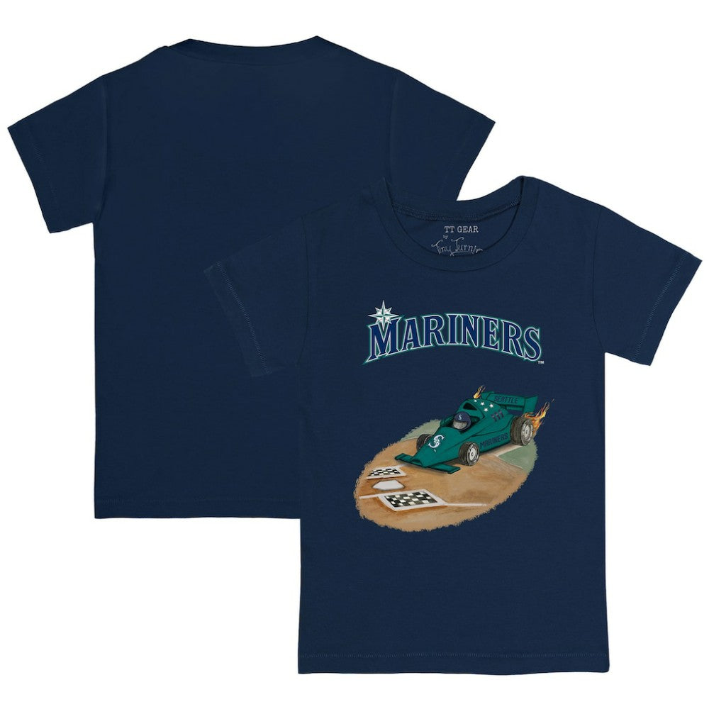 Seattle Mariners Tiny Turnip Youth Race Car T-Shirt - Navy - MLB Online
