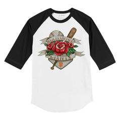 San Francisco Giants Tiny Turnip Youth Tattoo Rose 3/4-Sleeve Raglan T-Shirt - White/Black - MLB Discount