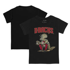 Arizona Diamondbacks Tiny Turnip Youth Triceratops T-Shirt - Black - MLB Lifestyle