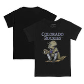 Colorado Rockies Tiny Turnip Youth Triceratops T-Shirt - Black - MLB Discount