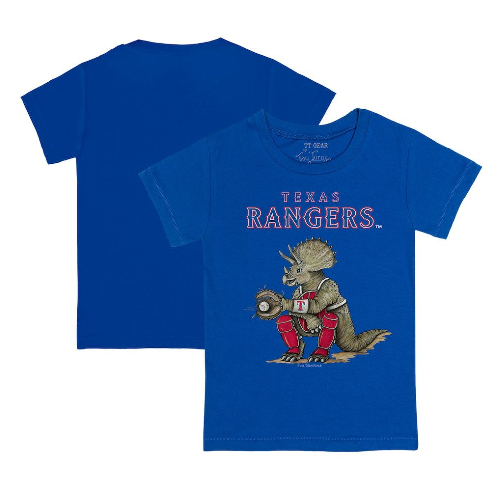 Texas Rangers Tiny Turnip Youth Triceratops T-Shirt - Royal - MLB Sale