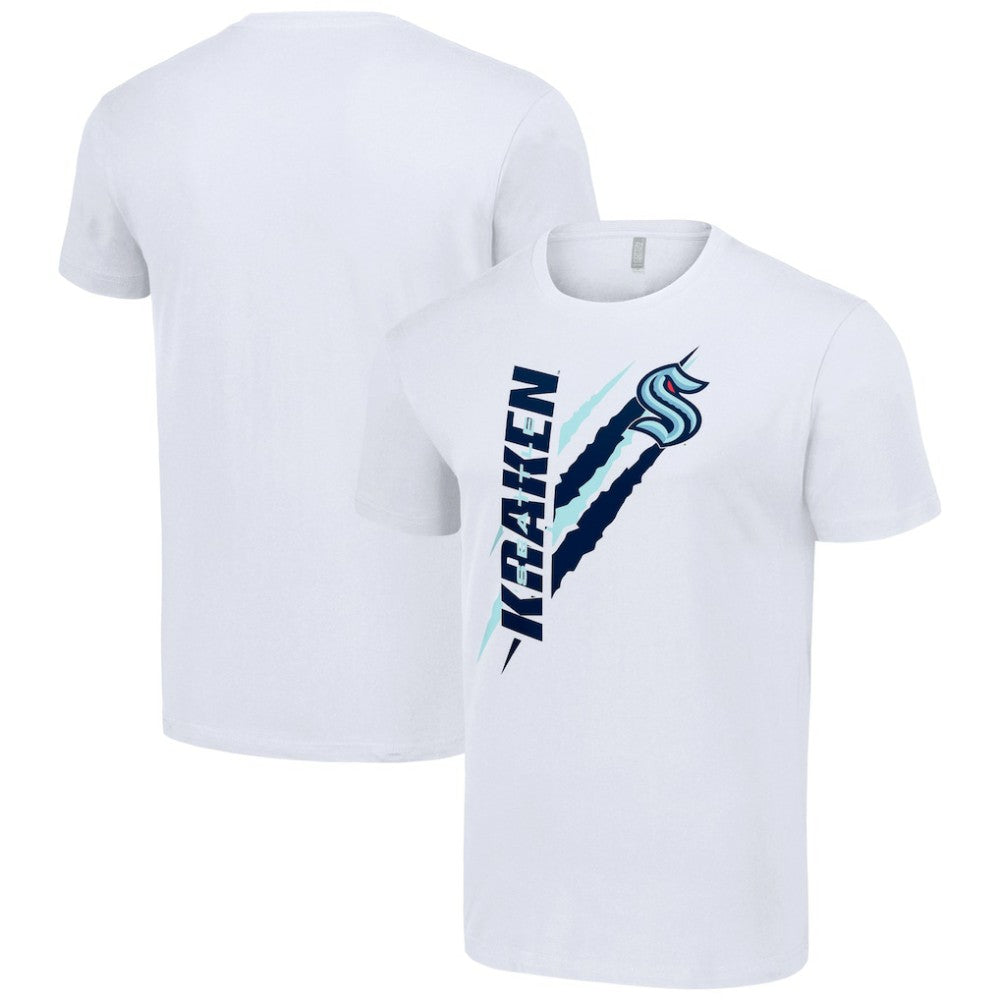 Seattle Kraken Starter Color Scratch T-Shirt - White - NHL 201076132
