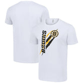 Boston Bruins Starter Color Scratch T-Shirt - White - NHL 201076163