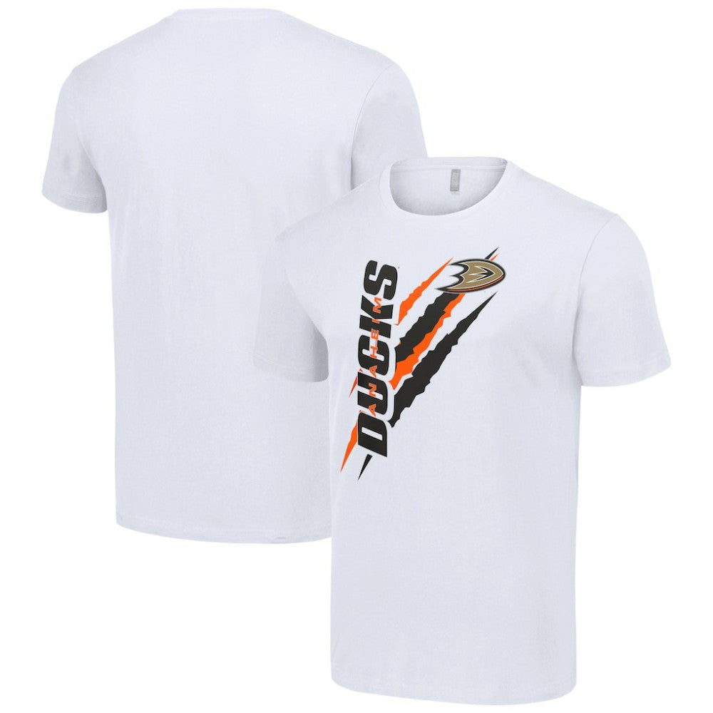 Anaheim Ducks Starter Color Scratch T-Shirt - White - NHL 201076164