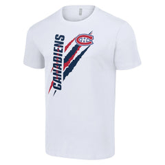 Montreal Canadiens Starter Color Scratch T-Shirt - White - NHL 201076177
