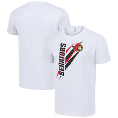 Ottawa Senators Starter Color Scratch T-Shirt - White - NHL 201076180