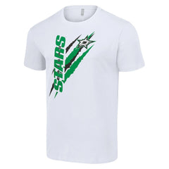 Dallas Stars Starter Color Scratch T-Shirt - White - NHL 201076210