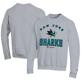 San Jose Sharks Champion Eco Powerblend Crewneck Sweatshirt - Gray - NHL 201078098