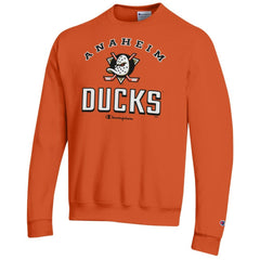 Anaheim Ducks Champion Eco Powerblend Crewneck Sweatshirt - Orange - NHL 201078107