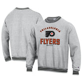 Philadelphia Flyers Champion Reverse Weave Yarn Dye Pullover Sweatshirt - Heather Gray - NHL 201078153