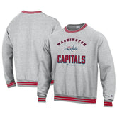 Washington Capitals Champion Reverse Weave Yarn Dye Pullover Sweatshirt - Heather Gray - NHL 201078160