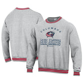 Columbus Blue Jackets Champion Reverse Weave Yarn Dye Pullover Sweatshirt - Heather Gray - NHL 201078171