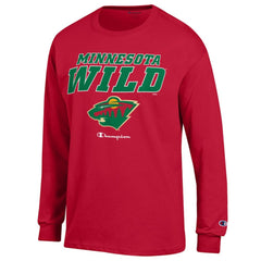 Minnesota Wild Champion Long-Sleeve Jersey T-Shirt - Red - NHL 201078209