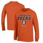 Anaheim Ducks Champion Long-Sleeve Jersey T-Shirt - Orange - NHL 201078210