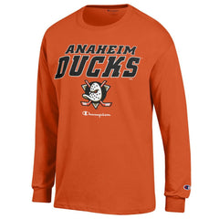 Anaheim Ducks Champion Long-Sleeve Jersey T-Shirt - Orange - NHL 201078210