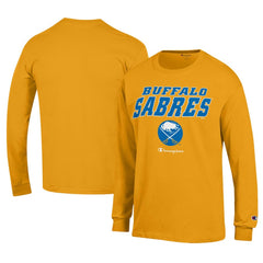Buffalo Sabres Champion Long-Sleeve Jersey T-Shirt - Gold - NHL 201078213