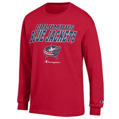 Columbus Blue Jackets Champion Long-Sleeve Jersey T-Shirt - Red - NHL 201078218
