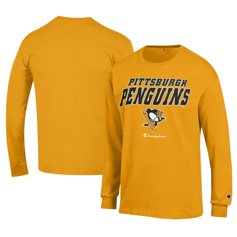 Pittsburgh Penguins Champion Long-Sleeve Jersey T-Shirt - Gold - NHL 201078222