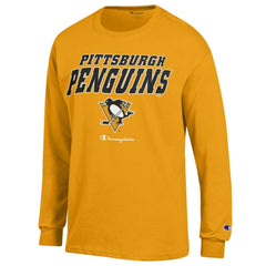 Pittsburgh Penguins Champion Long-Sleeve Jersey T-Shirt - Gold - NHL 201078222