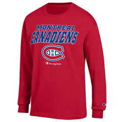 Montreal Canadiens Champion Long-Sleeve Jersey T-Shirt - Red - NHL 201078223