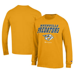Nashville Predators Champion Long-Sleeve Jersey T-Shirt - Gold - NHL 201078225