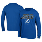Tampa Bay Lightning Champion Long-Sleeve Jersey T-Shirt - Royal - NHL 201078226
