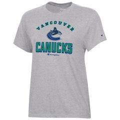 Vancouver Canucks Champion Women's Core T-Shirt - Heather Gray - NHL 201078253