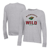 Minnesota Wild Champion Women's Core Long Sleeve T-Shirt - Heather Gray - NHL 201078271