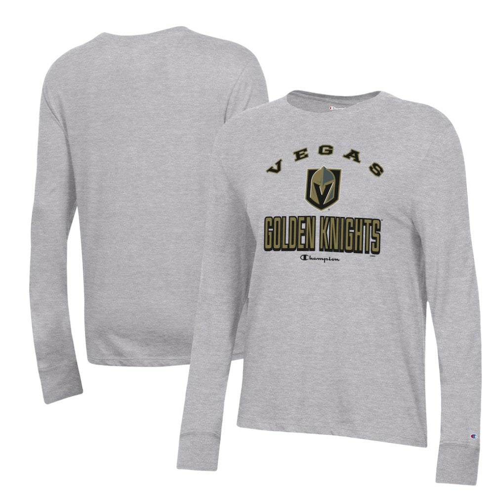 Vegas Golden Knights Champion Women's Core Long Sleeve T-Shirt - Heather Gray - NHL 201078286