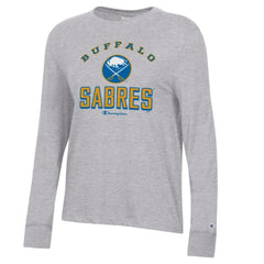 Buffalo Sabres Champion Women's Core Long Sleeve T-Shirt - Heather Gray - NHL 201078293