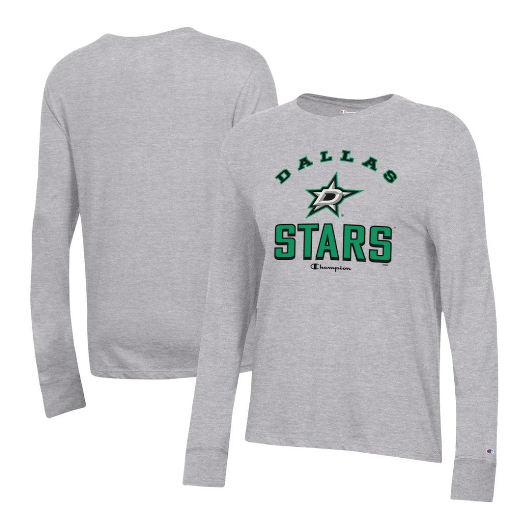 Dallas Stars Champion Women's Core Long Sleeve T-Shirt - Heather Gray - NHL 201078294