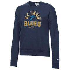 St. Louis Blues Champion Women's Powerblend Pullover Sweatshirt - Navy - NHL 201078313