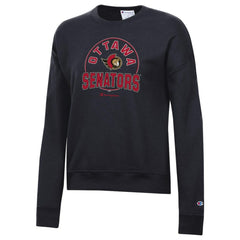 Ottawa Senators Champion Women's Powerblend Pullover Sweatshirt - Black - NHL 201078332