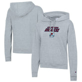 Colorado Avalanche Champion Women's Powerblend Fleece Pullover Hoodie - Gray - NHL 201078335