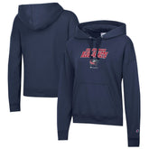 Columbus Blue Jackets Champion Women's Powerblend Fleece Pullover Hoodie - Navy - NHL 201078336