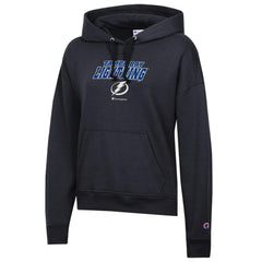 Tampa Bay Lightning Champion Women's Powerblend Fleece Pullover Hoodie - Black - NHL 201078359