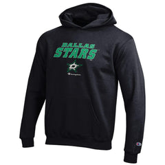 Dallas Stars Champion Youth Eco Powerblend Pullover Hoodie - Black - NHL 201078386