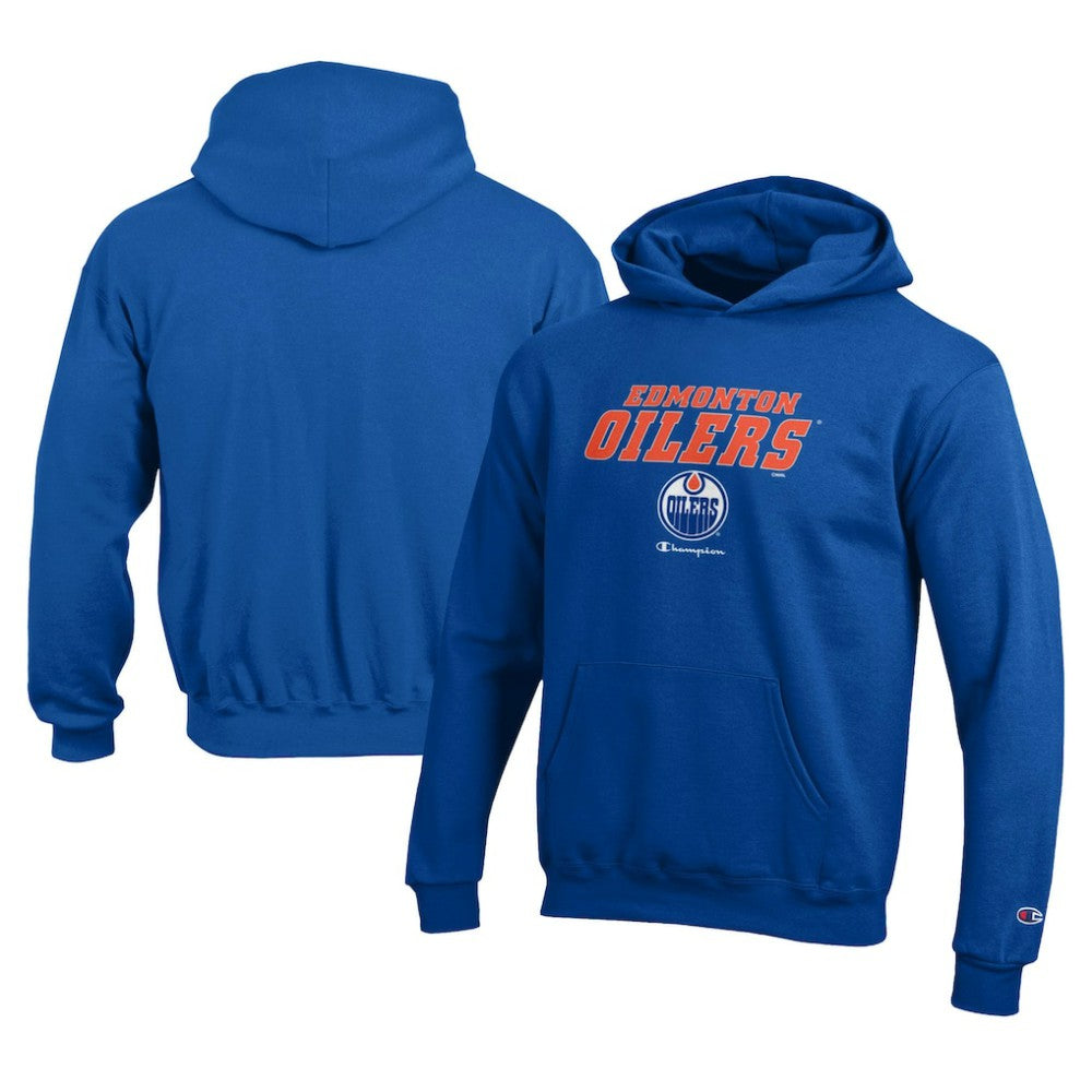 Edmonton Oilers Champion Youth Eco Powerblend Pullover Hoodie - Royal - NHL 201078391