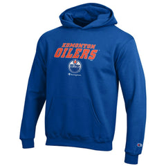 Edmonton Oilers Champion Youth Eco Powerblend Pullover Hoodie - Royal - NHL 201078391