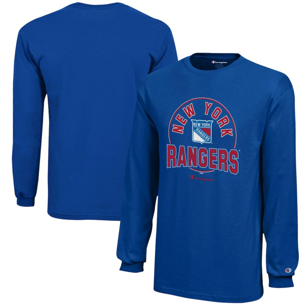 New York Rangers Champion Youth Long-Sleeve Jersey T-Shirt - Royal - NHL 201078433