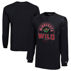 Minnesota Wild Champion Youth Long-Sleeve Jersey T-Shirt - Black - NHL 201078434
