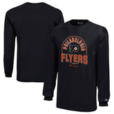 Philadelphia Flyers Champion Youth Long-Sleeve Jersey T-Shirt - Black - NHL 201078436