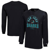San Jose Sharks Champion Youth Long-Sleeve Jersey T-Shirt - Black - NHL 201078438