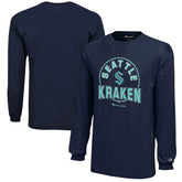 Seattle Kraken Champion Youth Long-Sleeve Jersey T-Shirt - Deep Sea Blue - NHL 201078439