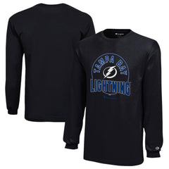 Tampa Bay Lightning Champion Youth Long-Sleeve Jersey T-Shirt - Black - NHL 201078441