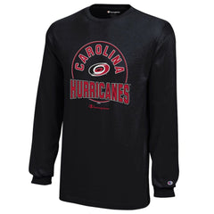 Carolina Hurricanes Champion Youth Long-Sleeve Jersey T-Shirt - Black - NHL 201078445
