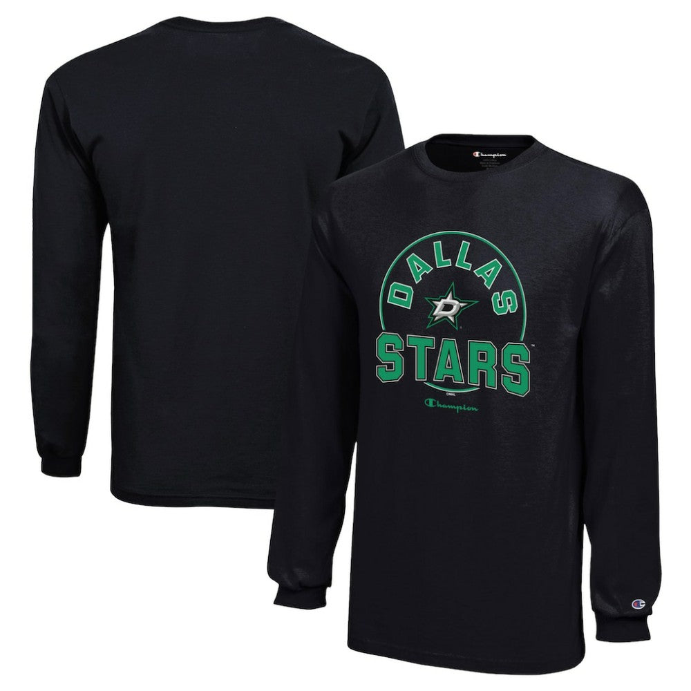 Dallas Stars Champion Youth Long-Sleeve Jersey T-Shirt - Black - NHL 201078452