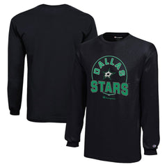 Dallas Stars Champion Youth Long-Sleeve Jersey T-Shirt - Black - NHL 201078452