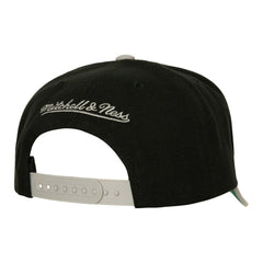 Brooklyn Nets Soul XL Logo Pro Crown Snapback Hat Black/Gray | Mitchell & Ness