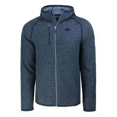 Baltimore Ravens Cutter & Buck Americana Mainsail Full-Zip Hooded Jacket Heather Navy